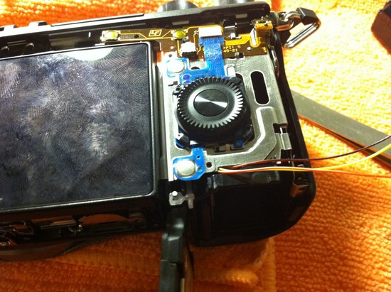 How to modify the Sony Nex 7 Compact System Camera to have a hardwire shutter release jack step 10