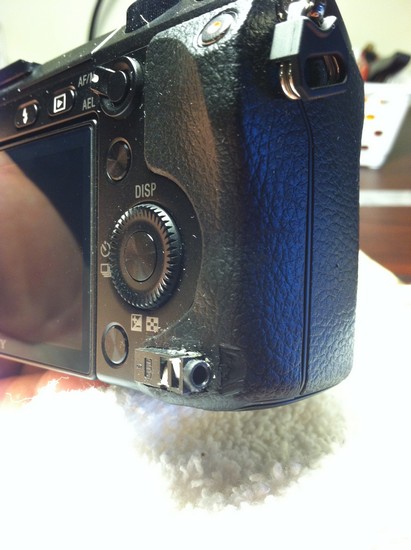 How to modify the Sony Nex 7 Compact System Camera to have a hardwire shutter release jack step 11