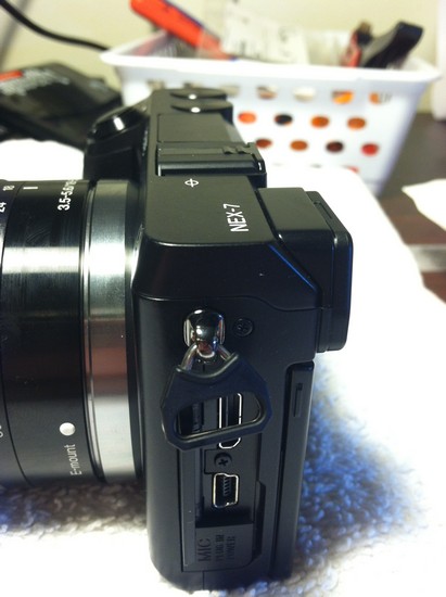 How to modify the Sony Nex 7 Compact System Camera to have a hardwire shutter release jack step 4
