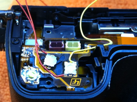 How to modify the Sony Nex 7 Compact System Camera to have a hardwire shutter release jack step 8
