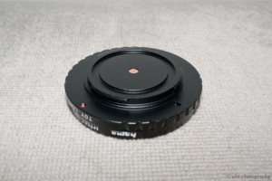 Front view of the SLR Magic Pinhole lens for Micro Four Thirds Compact System Cameras