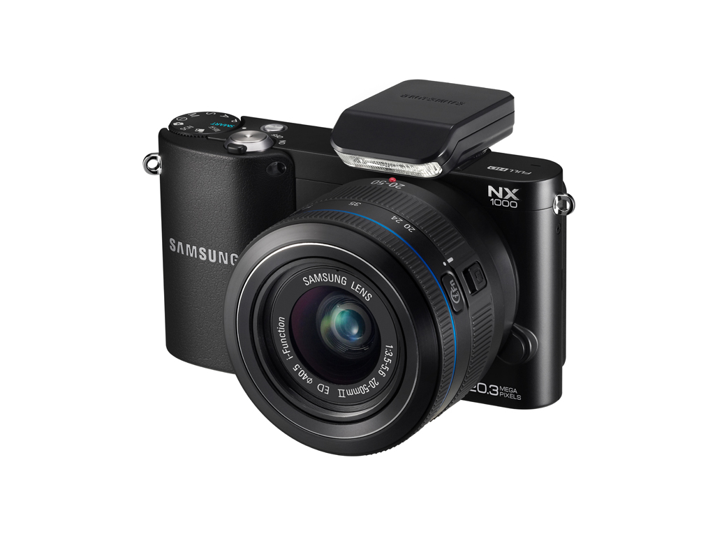 Samsung NX1000 20.3 Mega Pixels Compact System Camera 20-50mm Full HD Video