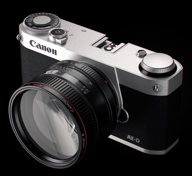 Canon concept of a compact system camera with four thirds sized sensor