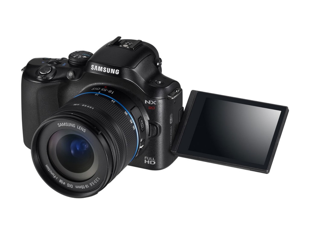 Samsung NX20 Compact System Camera with 18-55 OIS Kit Lens