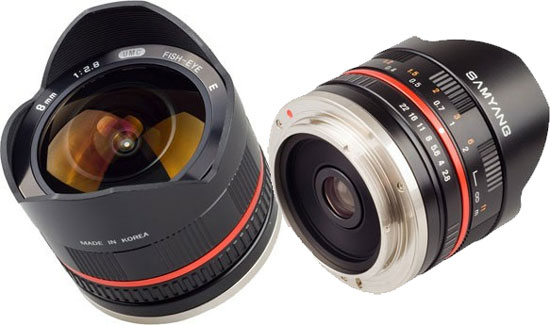 Samyang 8mm Fisheye Lens for Sony NEX Compact System Cameras