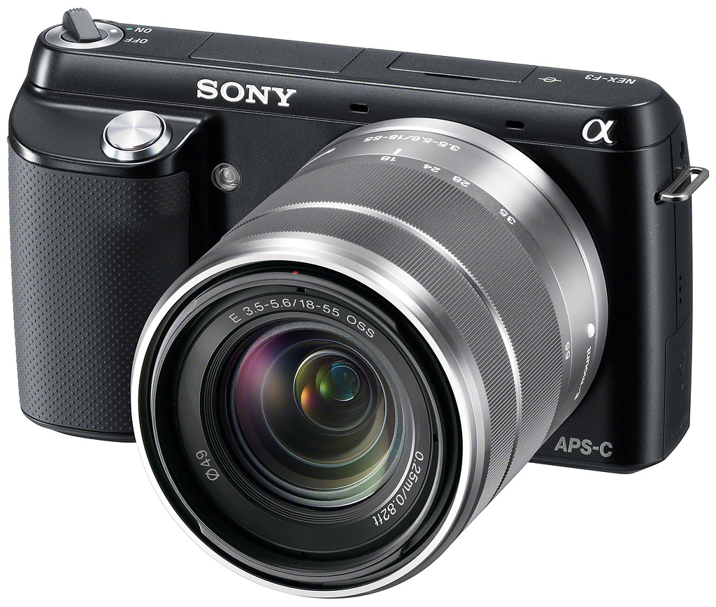 Sony NEX F3 Compact System Camera Black Body