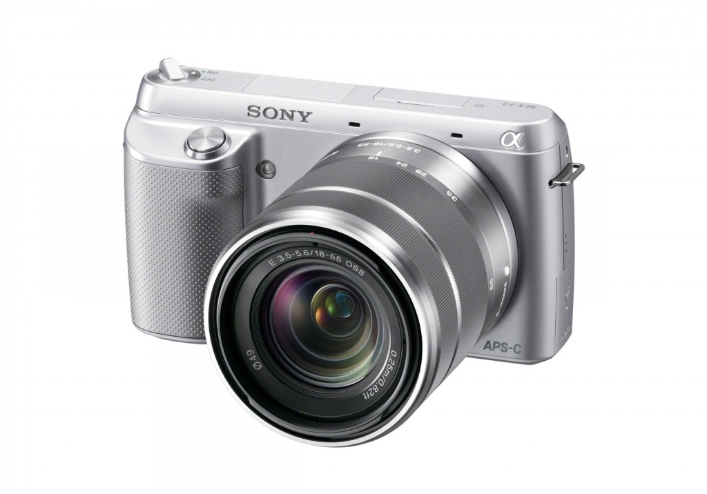 Sony NEX F3 Compact System Camera Silver Body