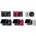 Sony Alpha NEX F3 APSC Compact System Camera available colors black pink and silver